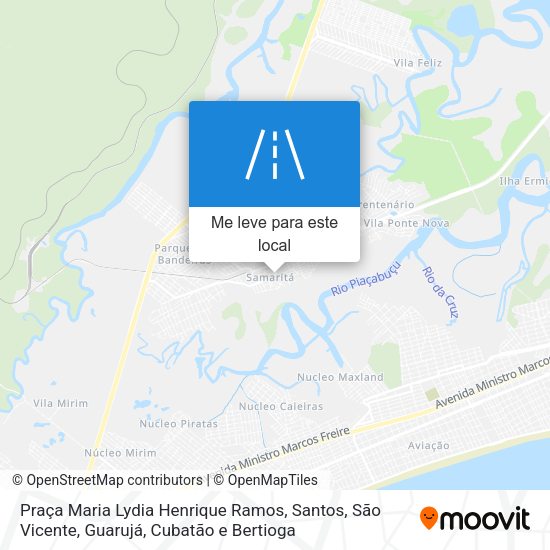 Praça Maria Lydia Henrique Ramos mapa