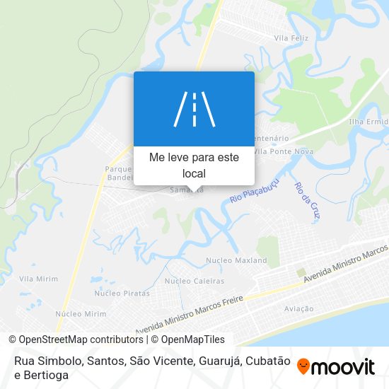 Rua Simbolo mapa