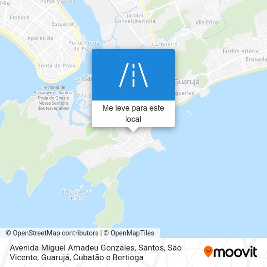 Avenida Miguel Amadeu Gonzales mapa