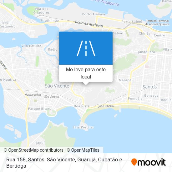 Rua 158 mapa