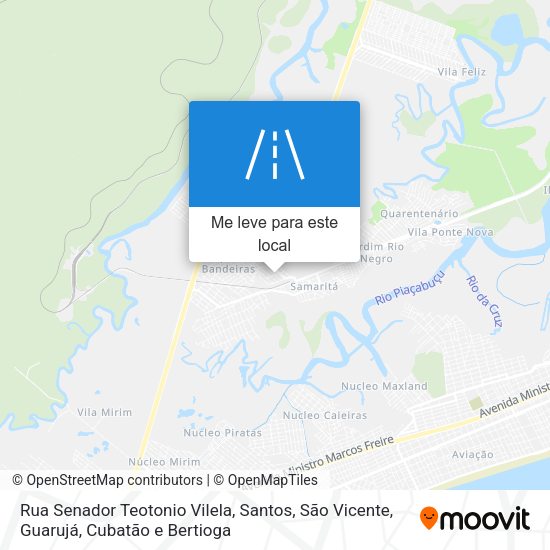Rua Senador Teotonio Vilela mapa