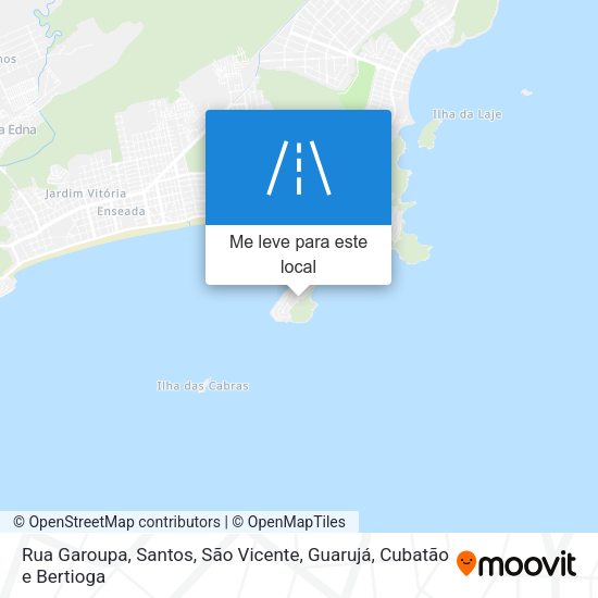 Rua Garoupa mapa