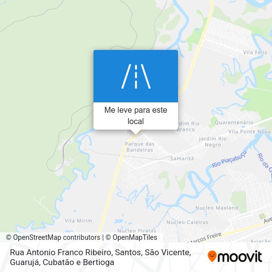 Rua Antonio Franco Ribeiro mapa