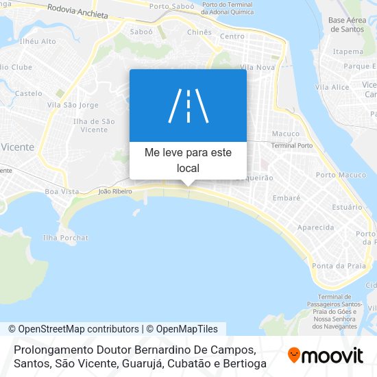 Prolongamento Doutor Bernardino De Campos mapa