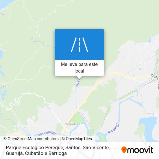 Parque Ecológico Perequê mapa