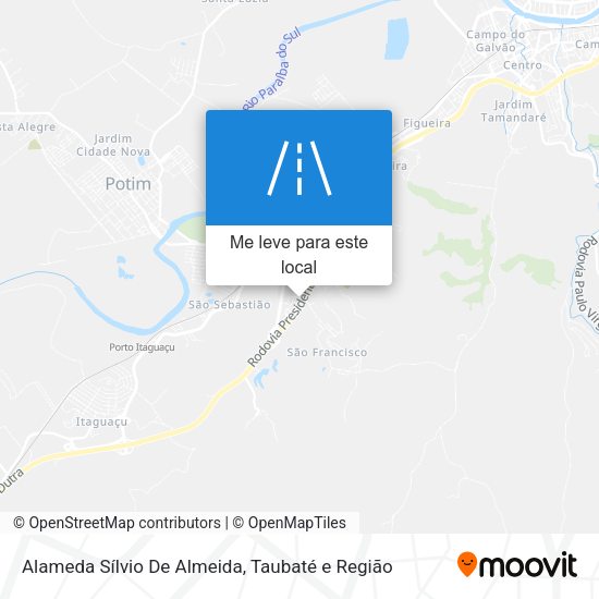 Alameda Sílvio De Almeida mapa