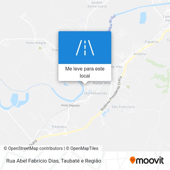 Rua Abel Fabrício Dias mapa