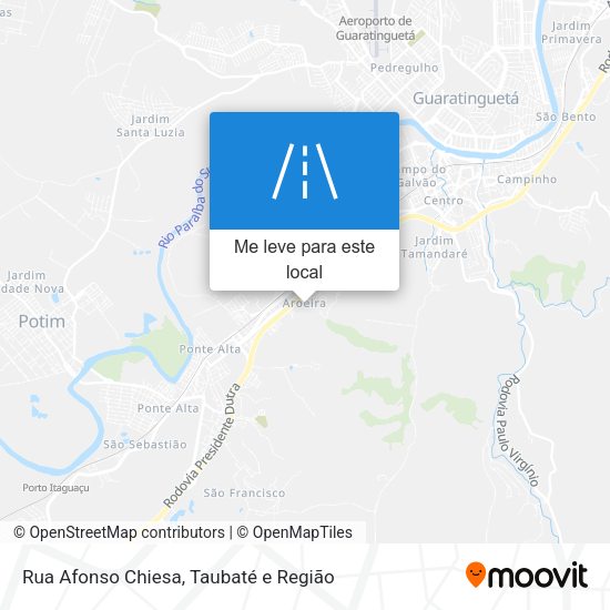 Rua Afonso Chiesa mapa