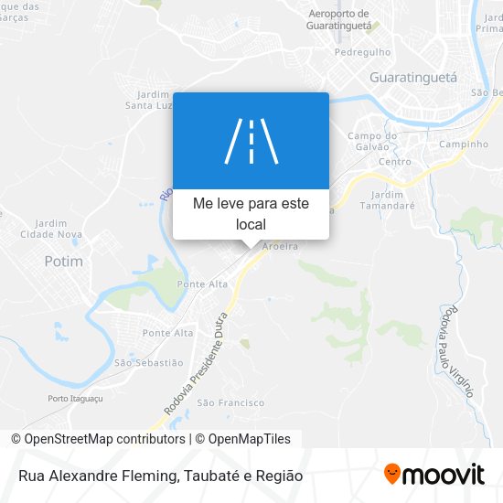 Rua Alexandre Fleming mapa