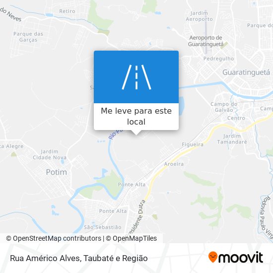 Rua Américo Alves mapa