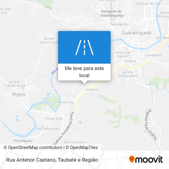 Rua Antenor Caetano mapa