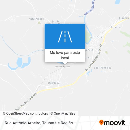 Rua Antônio Arneiro mapa