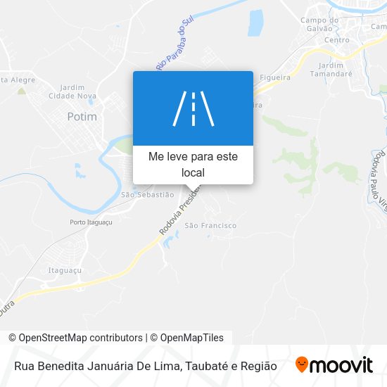 Rua Benedita Januária De Lima mapa