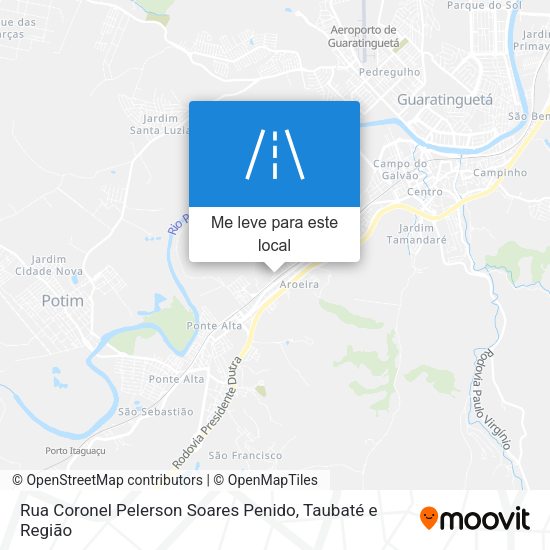 Rua Coronel Pelerson Soares Penido mapa