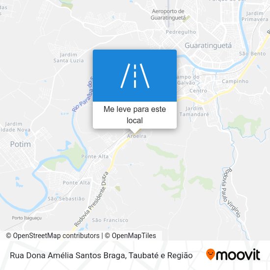 Rua Dona Amélia Santos Braga mapa