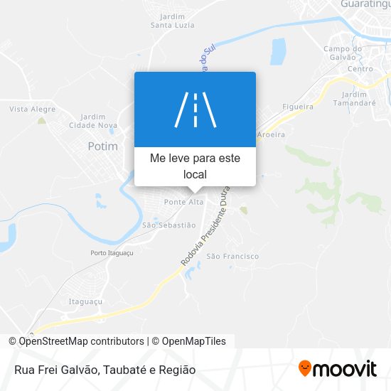 Rua Frei Galvão mapa