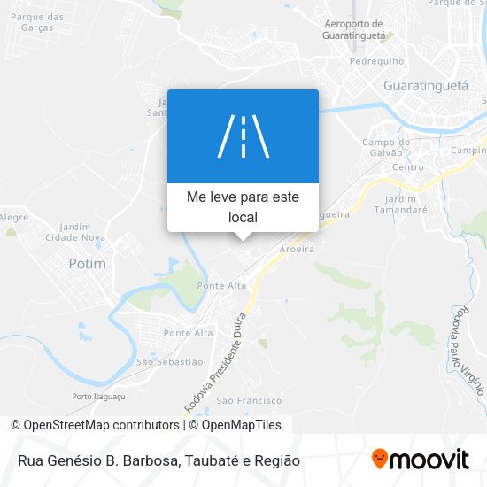 Rua Genésio B. Barbosa mapa