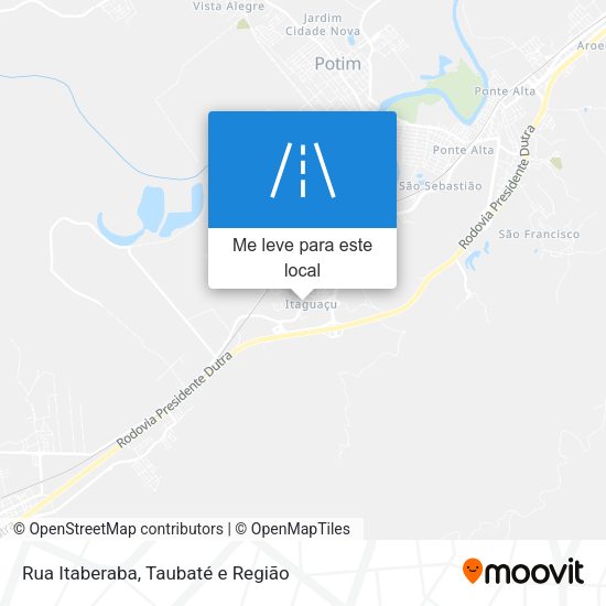 Rua Itaberaba mapa
