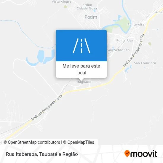 Rua Itaberaba mapa