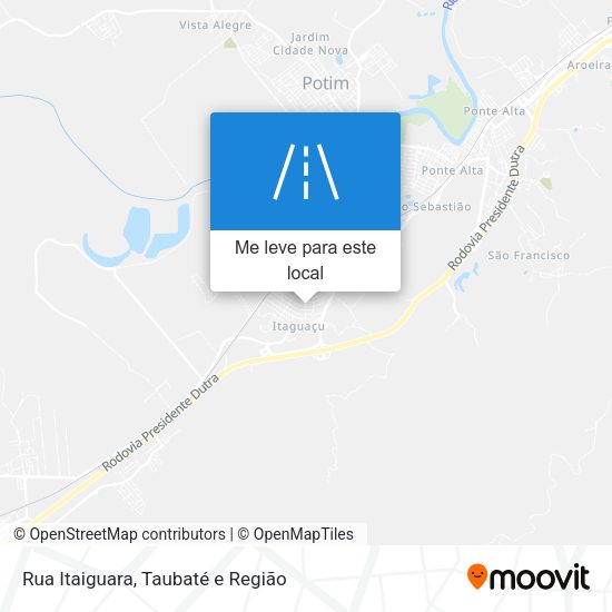 Rua Itaiguara mapa