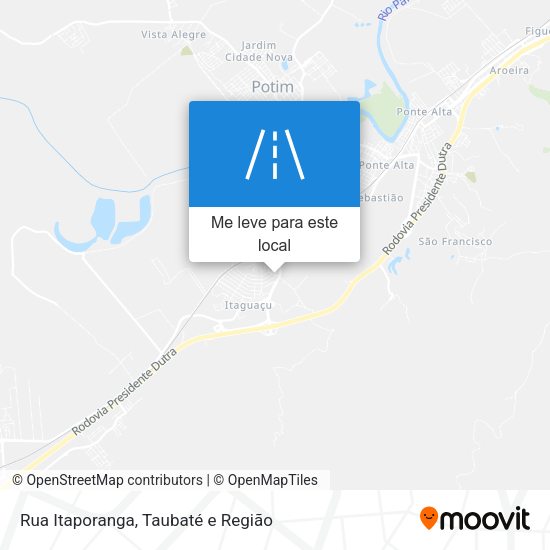 Rua Itaporanga mapa