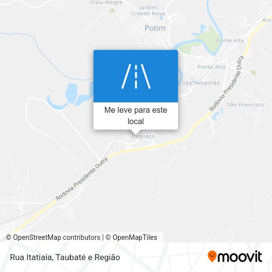 Rua Itatiaia mapa