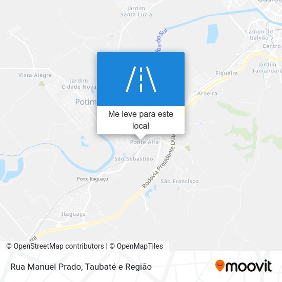 Rua Manuel Prado mapa