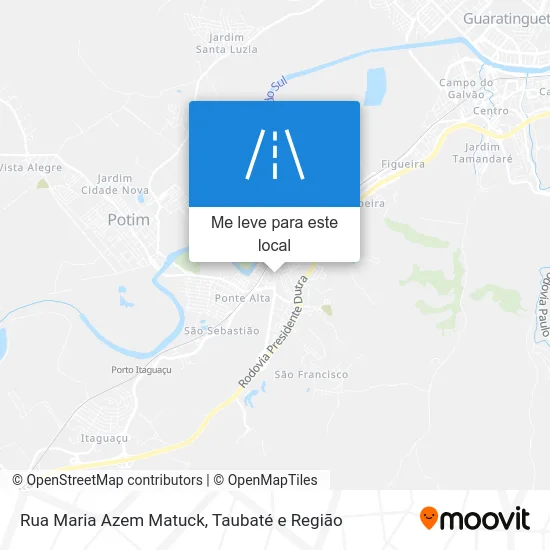 Rua Maria Azem Matuck mapa