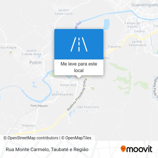 Rua Monte Carmelo mapa