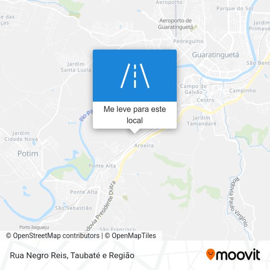 Rua Negro Reis mapa