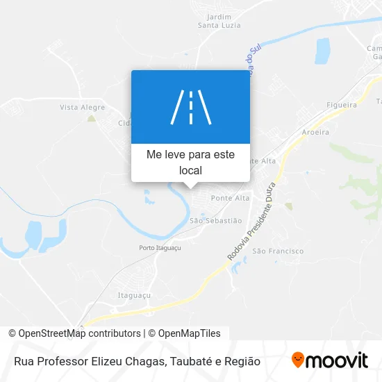 Rua Professor Elizeu Chagas mapa