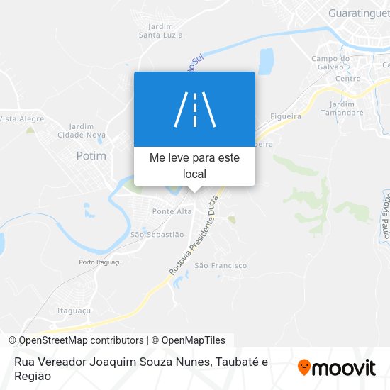Rua Vereador Joaquim Souza Nunes mapa