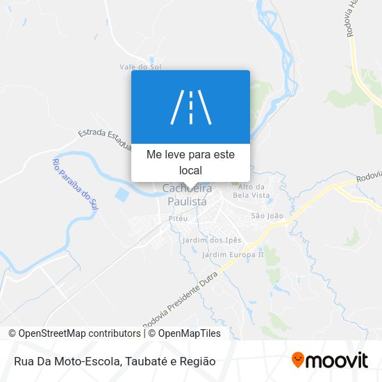Rua Da Moto-Escola mapa