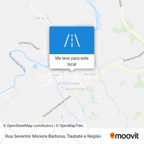 Rua Severino Moreira Barbosa mapa