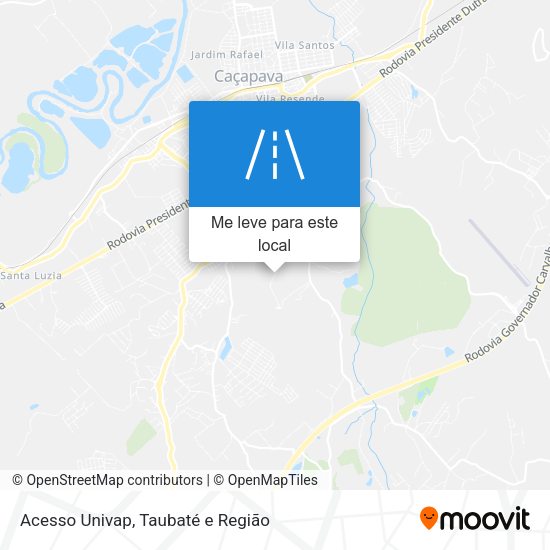 Acesso Univap mapa