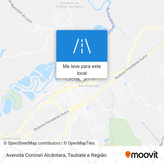 Avenida Coronel Alcântara mapa
