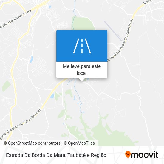 Estrada Da Borda Da Mata mapa