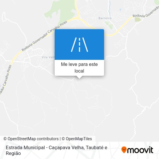 Estrada Municipal - Caçapava Velha mapa
