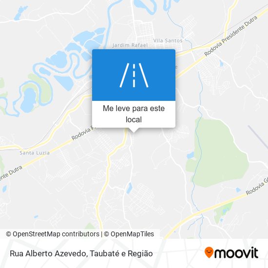 Rua Alberto Azevedo mapa