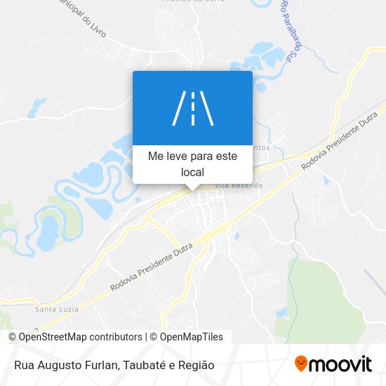 Rua Augusto Furlan mapa