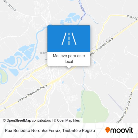 Rua Benedito Noronha Ferraz mapa