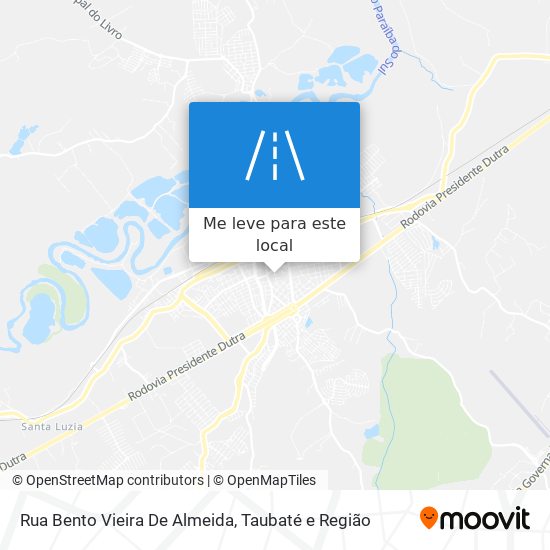 Rua Bento Vieira De Almeida mapa