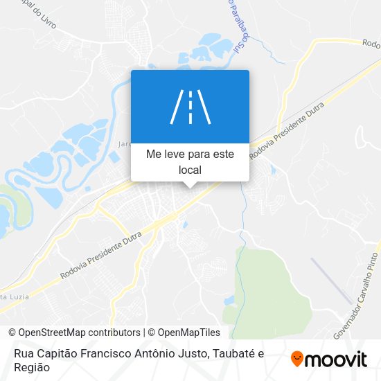 Rua Capitão Francisco Antônio Justo mapa