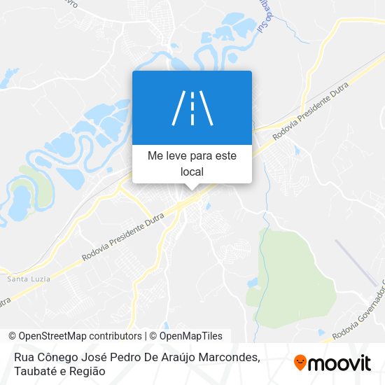 Rua Cônego José Pedro De Araújo Marcondes mapa