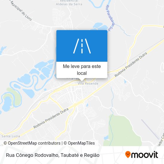 Rua Cônego Rodovalho mapa