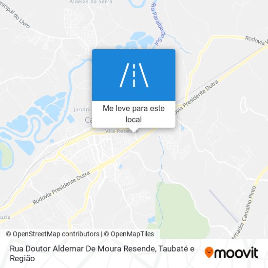 Rua Doutor Aldemar De Moura Resende mapa