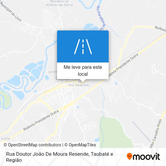 Rua Doutor João De Moura Resende mapa
