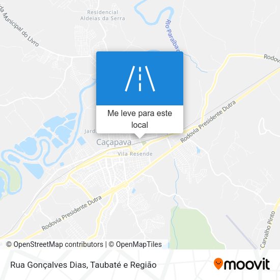 Rua Gonçalves Dias mapa