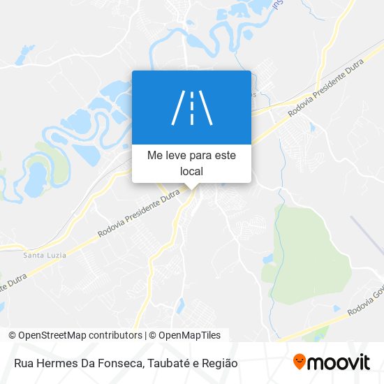 Rua Hermes Da Fonseca mapa