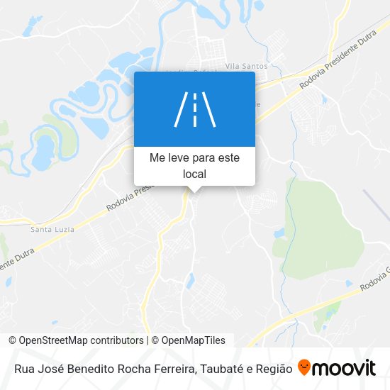 Rua José Benedito Rocha Ferreira mapa